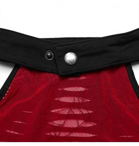 Crop Top 'Willow' Noir et Rouge