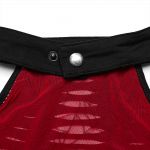 Crop Top 'Willow' Noir et Rouge