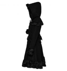 Black Gothic Lolita 'Dolly' Hooded Coat