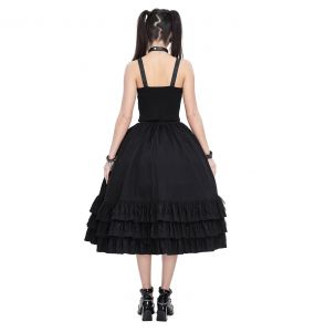 Black 'Emelia' Half Skirt