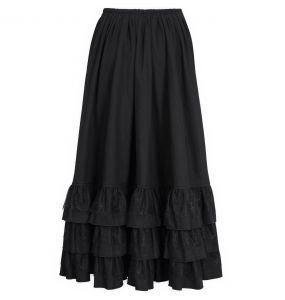 Black 'Emelia' Half Skirt