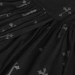 Black 'Emelia' Long Dress with Hot Pants