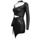 Black 'Geloyra' Asymmetric Dress