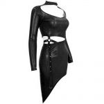 Black 'Geloyra' Asymmetric Dress