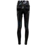 Leggings 'Geloyra' en Vinyle Noir Verni