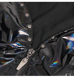 Sexy 'Geloyra' Waistcoat in Black Patent Vinyl