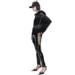 Black Patent Faux Leather 'Alwina' Pants