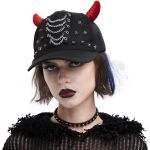 Casquette 'Demon' Noire et Rouge