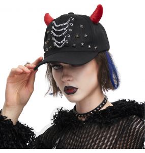 Casquette 'Demon' Noire et Rouge