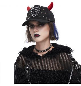 Casquette 'Demon' Noire et Rouge