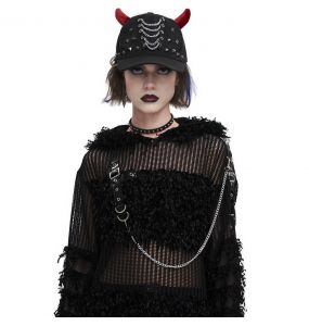 Casquette 'Demon' Noire et Rouge