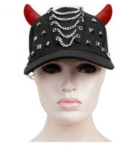 Casquette 'Demon' Noire et Rouge