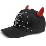 Black and Red 'Demon' Cap