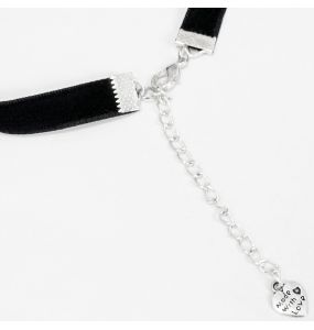 Choker 'Blood Drop' Noir et Rouge