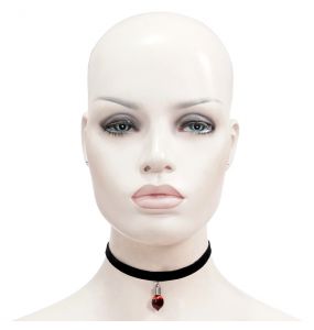 Choker 'Blood Drop' Noir et Rouge