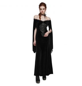 Robe 'Emalia' en Velours Noir