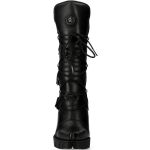 New Rock New Malicia Boots in Black Itali Leather