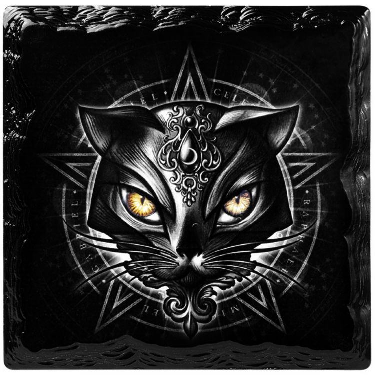 Ceramic Sacred Cat Coaster