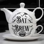 Porcelain 'Bat Brew' Tea Set