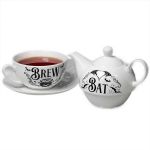 Porcelain 'Bat Brew' Tea Set