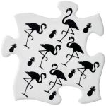 Ceramic Flamingo / Pineapple Jigsaw Coasters