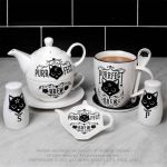 Porcelain 'Purrfect Brew' Tea Set