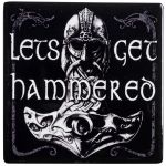 Ceramic Let's Get Hammered Coaster