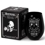 Black 'Purrfect Brew' Glass