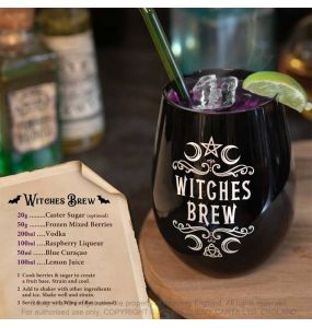 Black 'Witches Brew' Glass