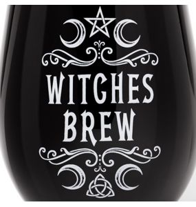 Black 'Witches Brew' Glass