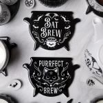 Sous-Verre 'Purrfect Brew' en Céramique