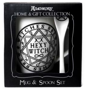 Ensemble Tasse et Cuillère 'Hexy Witch' en Porcelaine