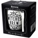 Porcelain 'Witches Brew' Mug and Spoon Set