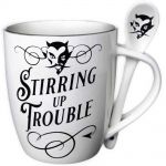 Ensemble Tasse et Cuillère 'Stirring up Trouble' en Porcelaine