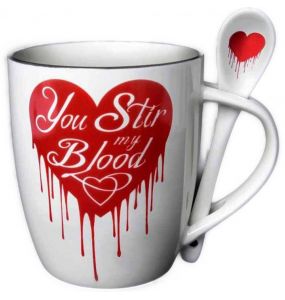 'You Stir My Blood' Mug and Spoon Set