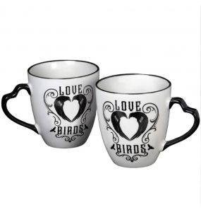 'Love Birds' Couple Mug Set