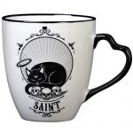 Lot de deux Tasses Double Face 'Saint & Sinner' en Porcelaine