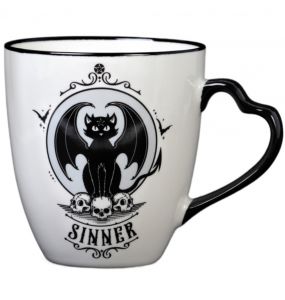 Lot de deux Tasses Double Face 'Saint & Sinner' en Porcelaine