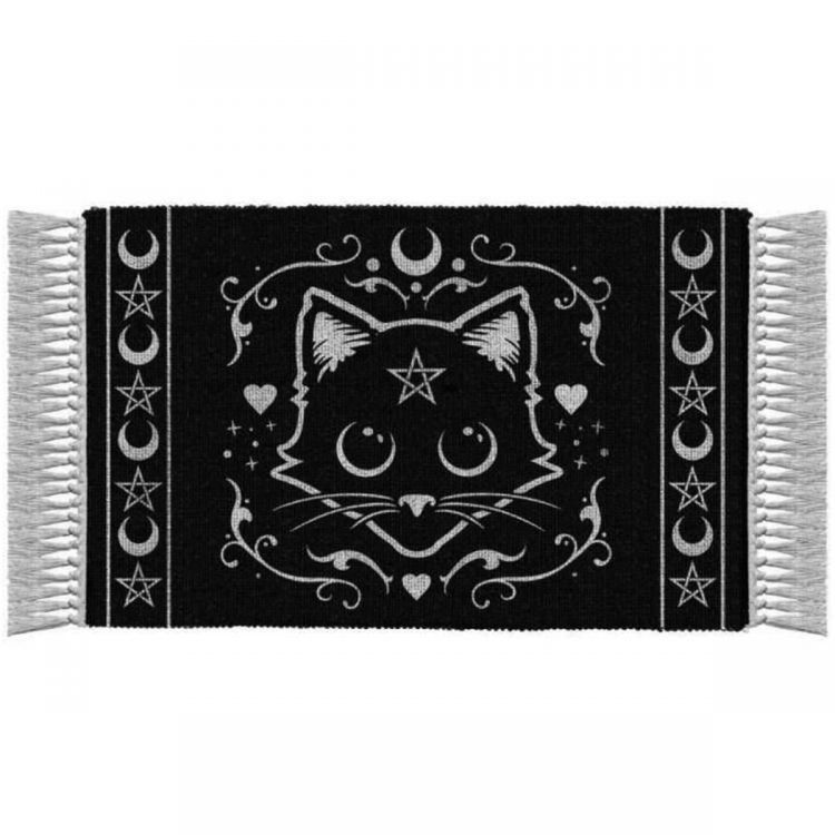 Black 'Purrfect' Rug