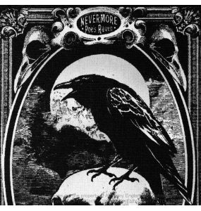 Black 'Poe's Raven' Rug