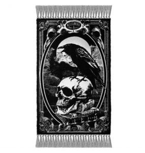 Black 'Poe's Raven' Rug
