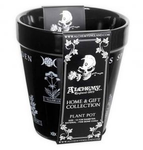 Black 'Witches Spell Garden' Plant Pot