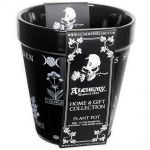 Black 'Witches Spell Garden' Plant Pot