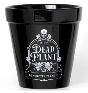 Black 'Dead Plant' Plant Pot