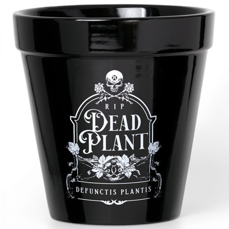 Black 'Dead Plant' Plant Pot