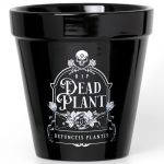 Black 'Dead Plant' Plant Pot