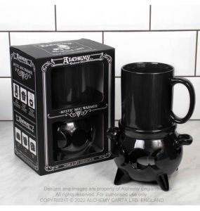 Black Ceramic 'Cauldron' Mug Warmer