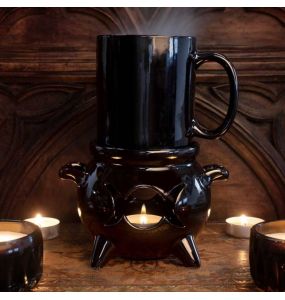 Black Ceramic 'Cauldron' Mug Warmer