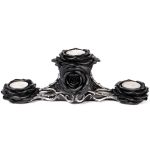 Black Rose Triple T-Light Holder