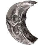 Boîte Décorative 'Skull Moon' Argentée